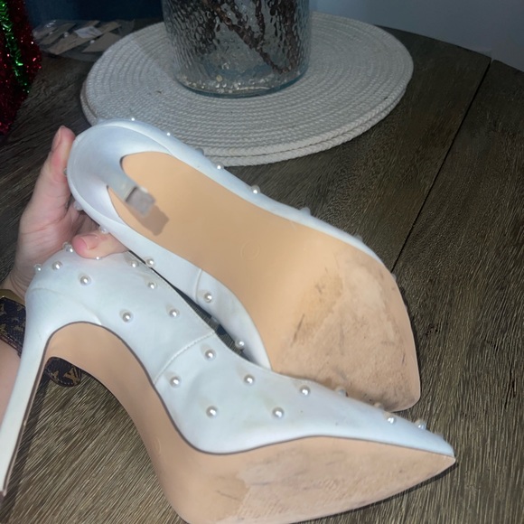 Lulus White Pearl Heels | Size 7 💍🤍 - Picture 6 of 7